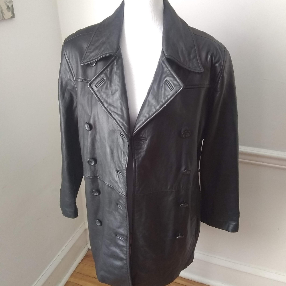 Valerie Stevens Leather Coat